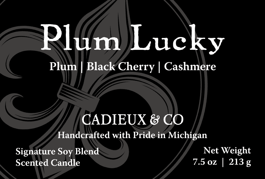 Plum Lucky Artisan Candle